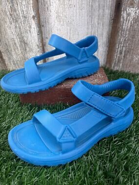 Teva Hurricane Drift EVA Teal Blue Sandals Kids Youth 2